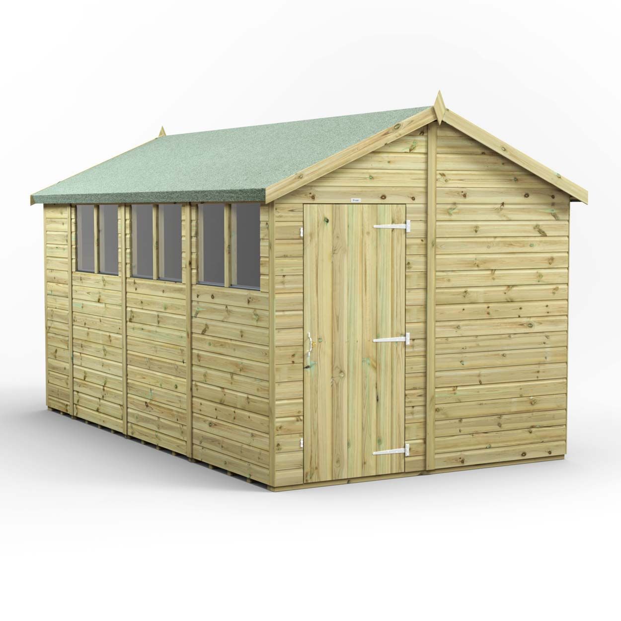 Powersheds Prem Apex GDN Shed 14ftx8ft