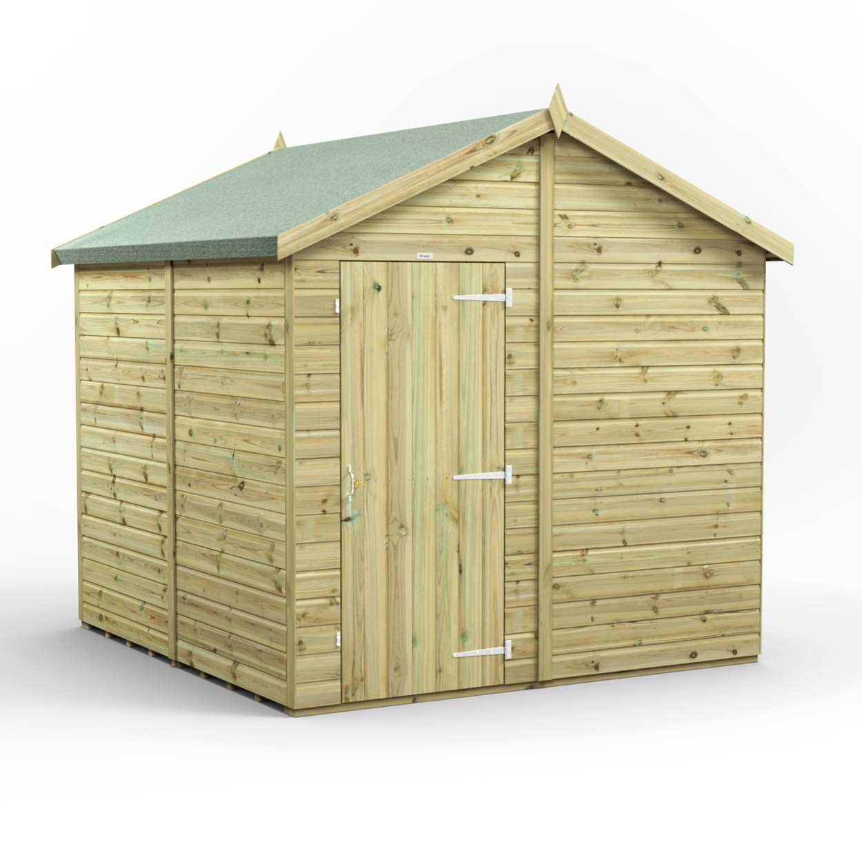 Powersheds Prem Apex GDN Shed 8ftx8ft Wndless