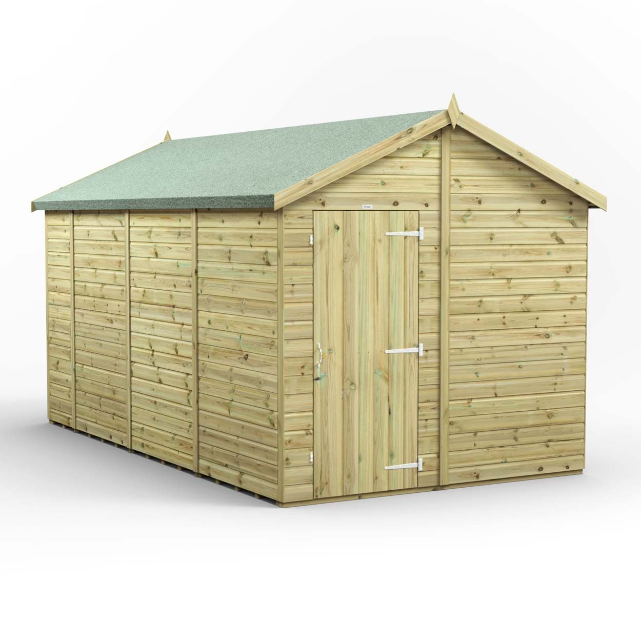 Powersheds Prem Apex GDN Shed 14ftx8ft Wndless