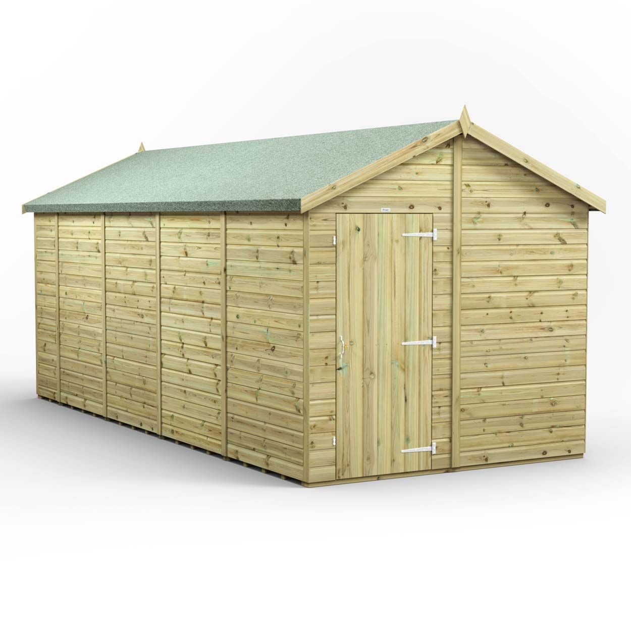 Powersheds Prem Apex GDN Shed 18ftx8ft Wndless