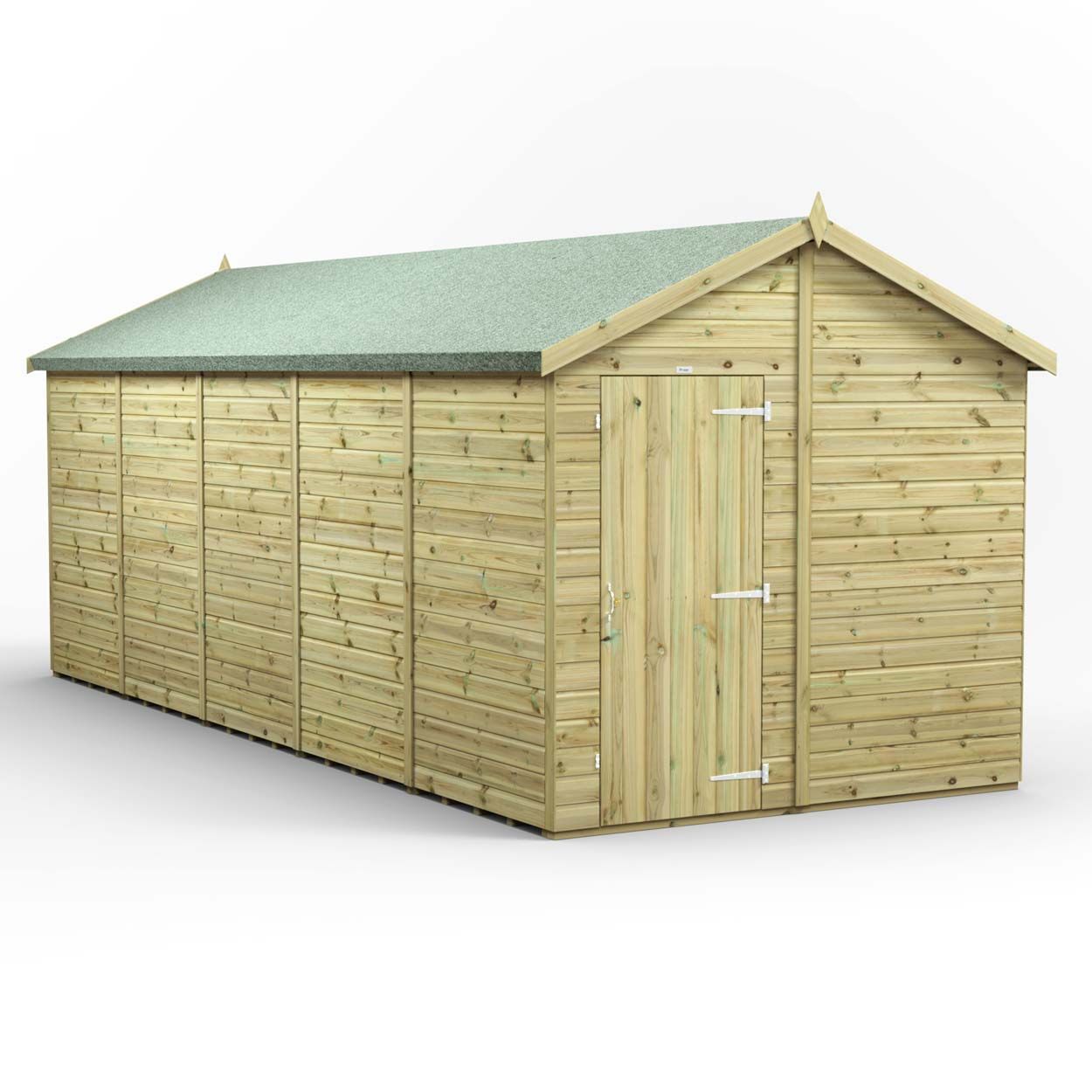 Powersheds Prem Apex GDN Shed 20ftx8ft Wndless