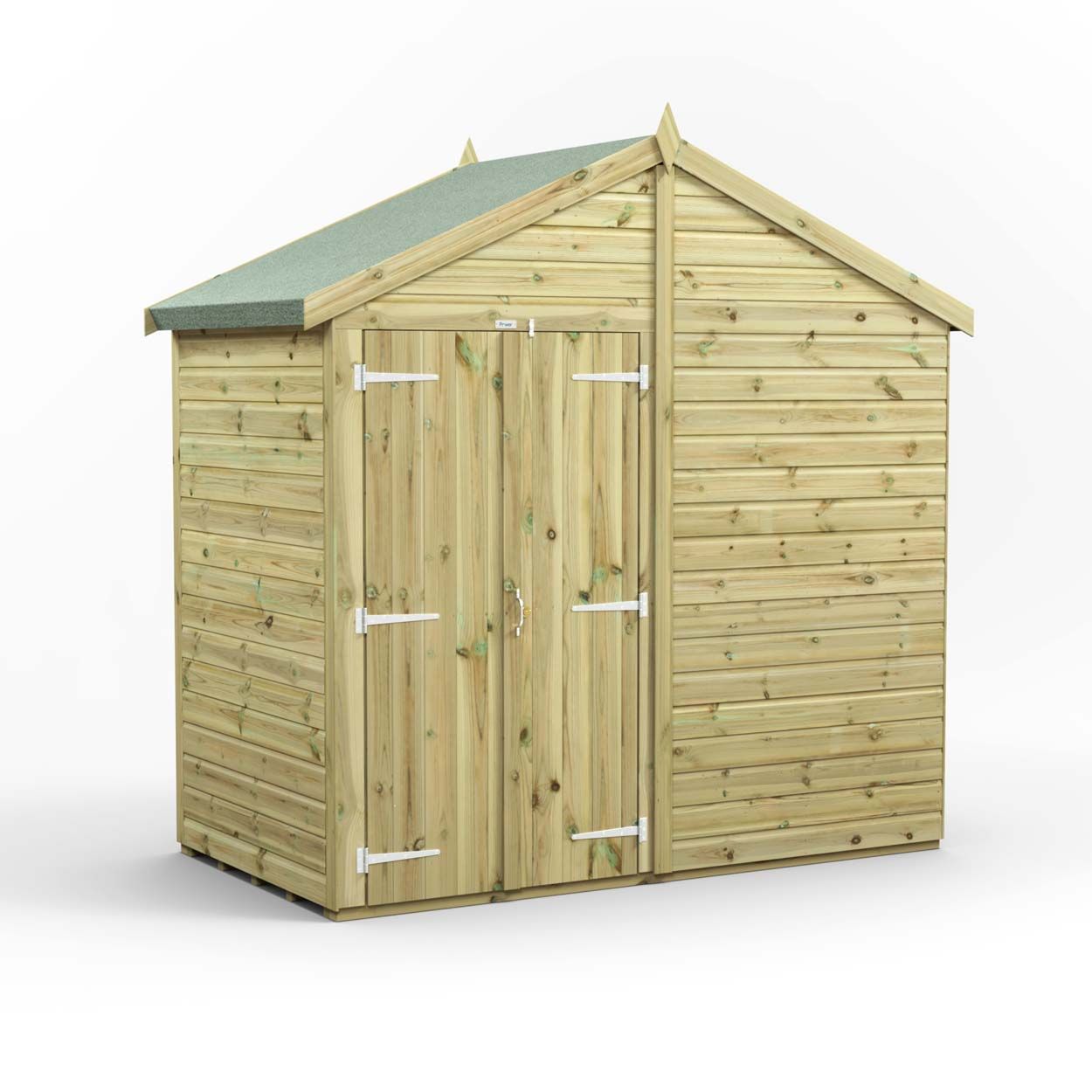 Powersheds Prem Apex GDN Shed 4ftx8ft Wndless DD
