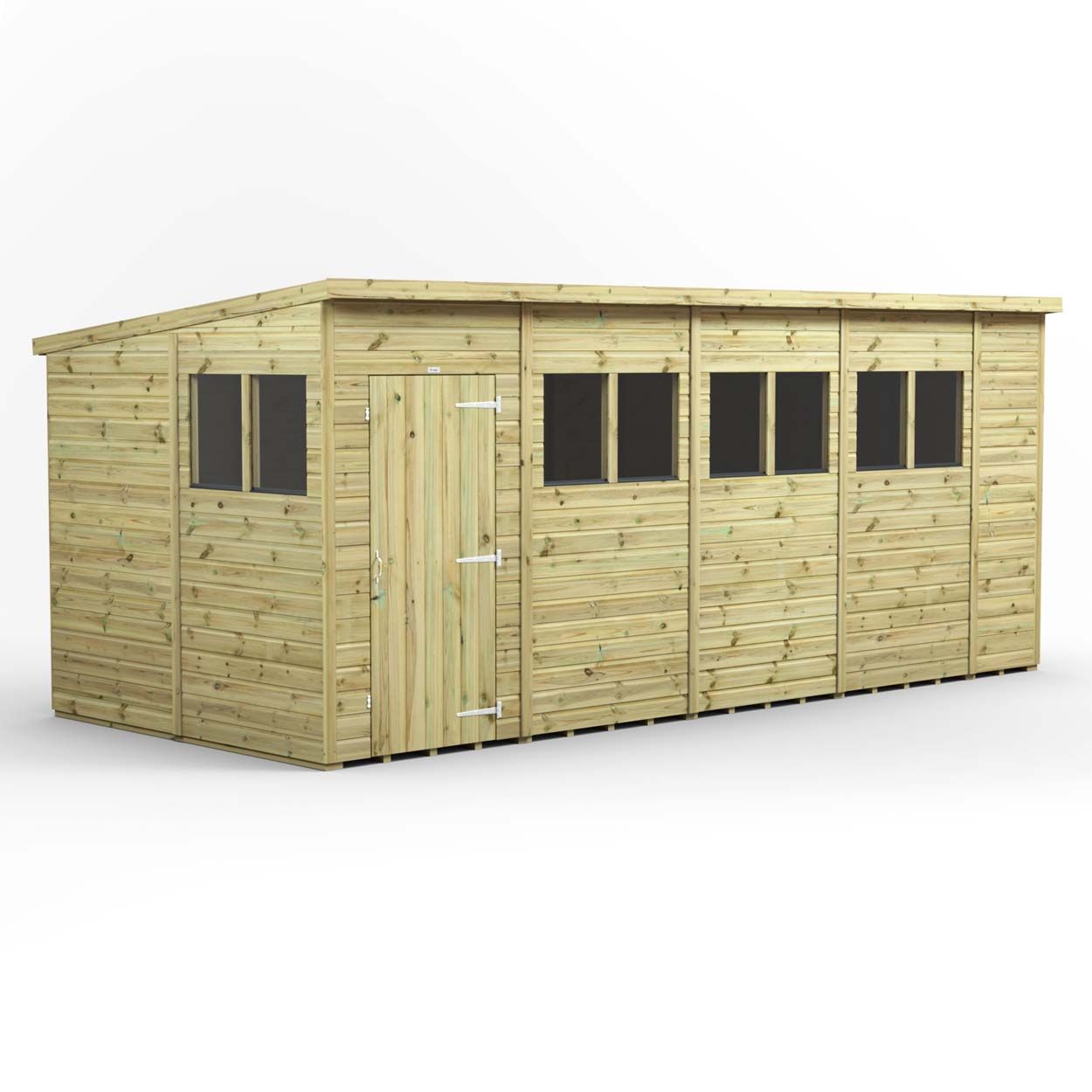 Powersheds Prem Pent GDN Shed 18ftx8ft