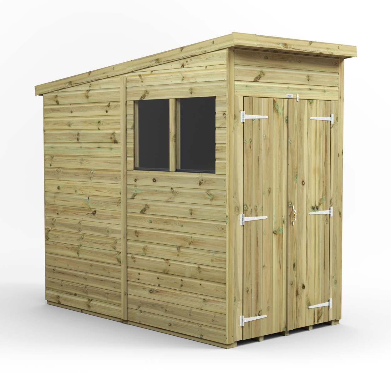 Powersheds Prem Pent GDN Shed 4ftx8ft DD