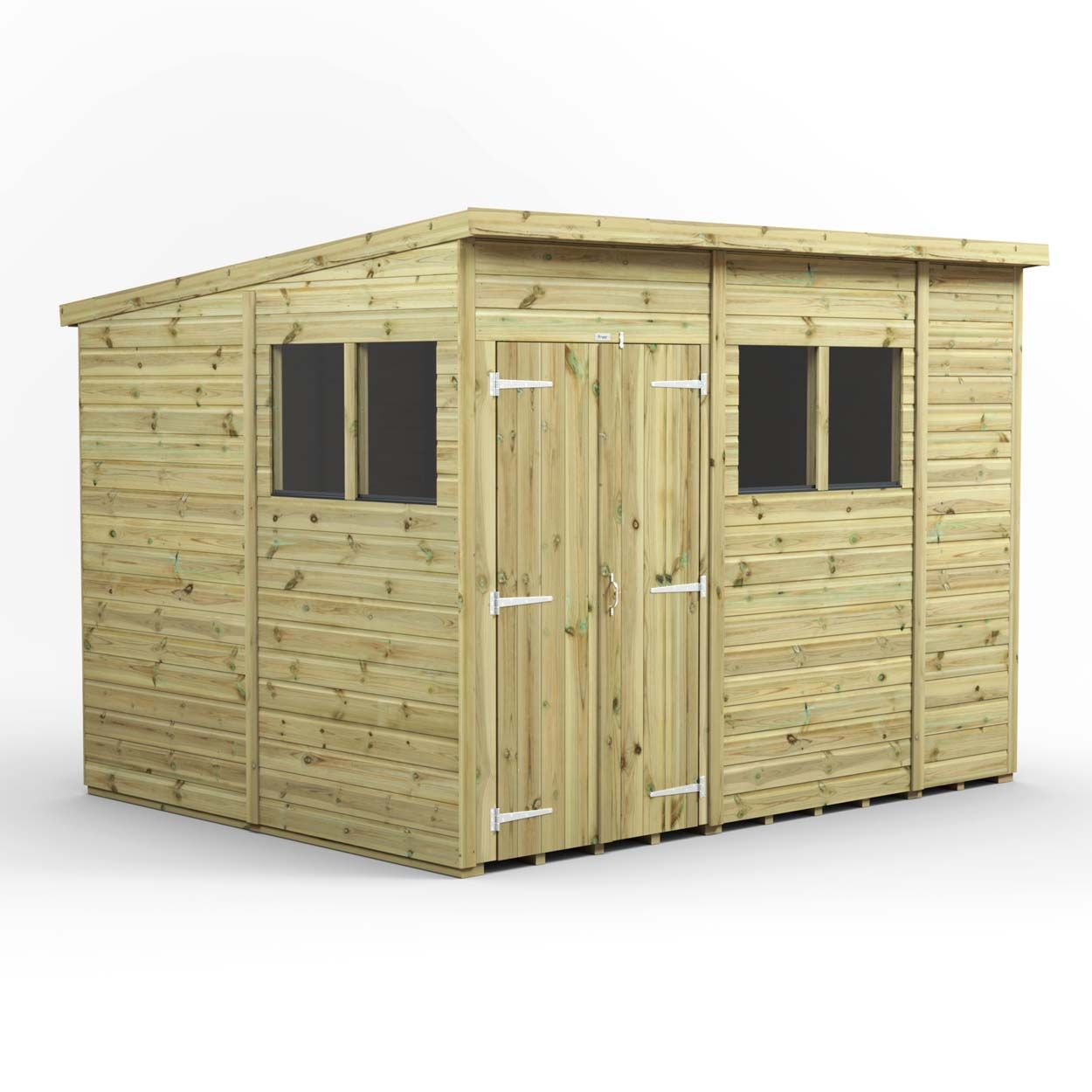 Powersheds Prem Pent GDN Shed 10ftx8ft DD