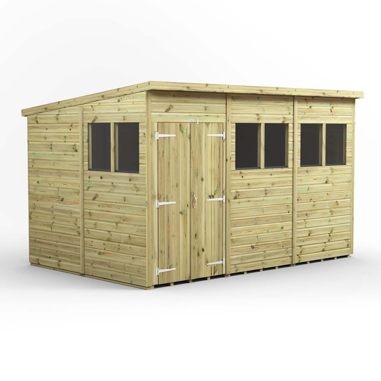 Powersheds Prem Pent GDN Shed 12ftx8ft DD