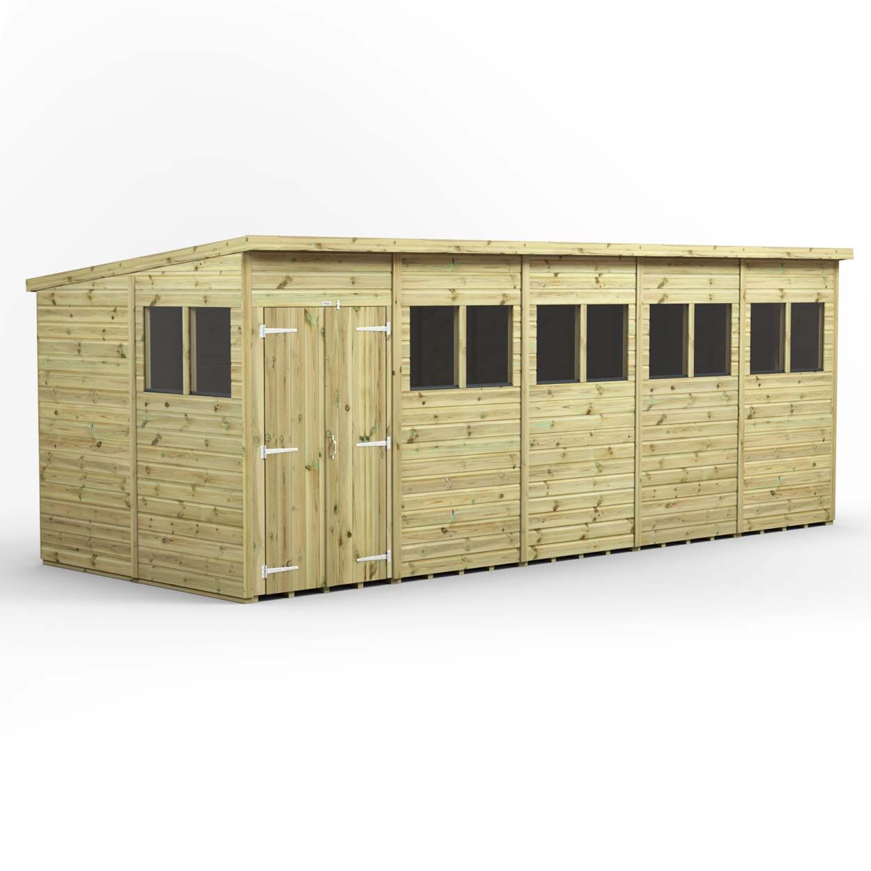 Powersheds Prem Pent GDN Shed 20ftx8ft DD
