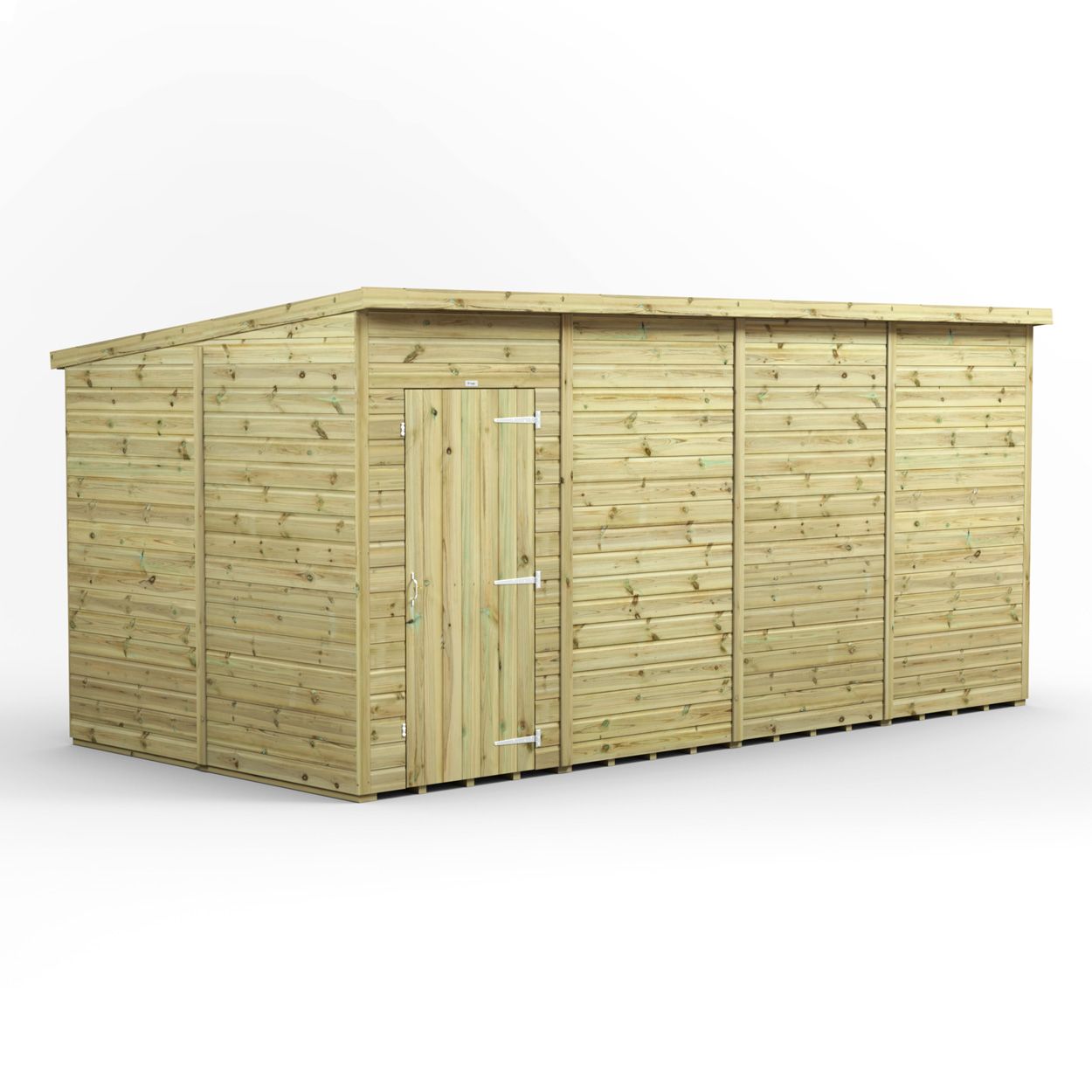 Powersheds Prem Pent GDN Shed 16ftx8ft Wndless