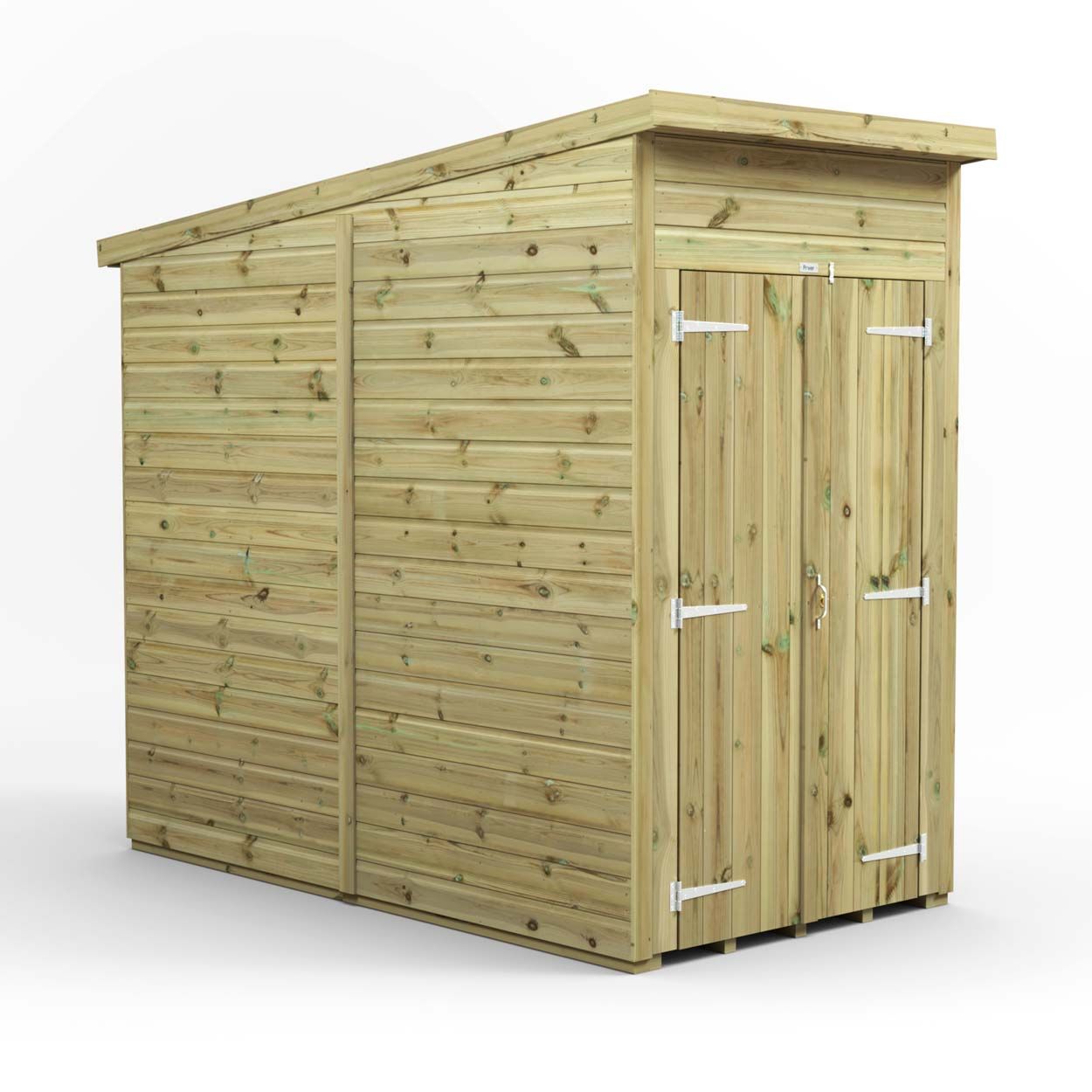 Powersheds Prem Pent GDN Shed 4ftx8ft Wndless DD