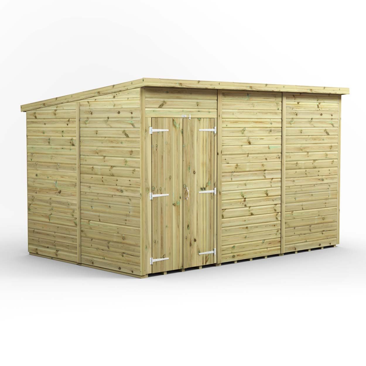 Powersheds Prem Pent GDN Shed 12ftx8ft Wndless DD