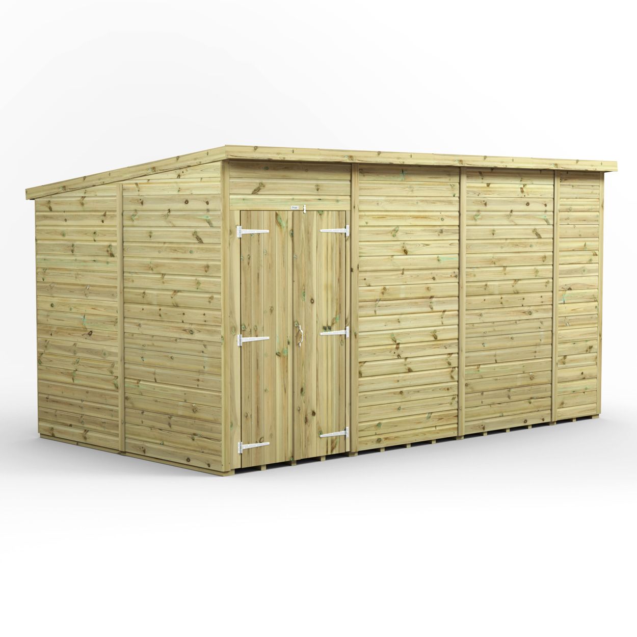 Powersheds Prem Pent GDN Shed 14ftx8ft Wndless DD