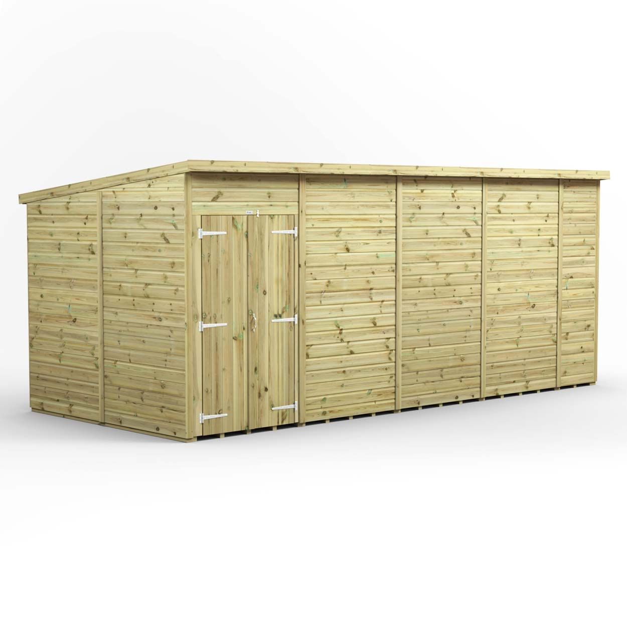 Powersheds Prem Pent GDN Shed 18ftx8ft Wndless DD