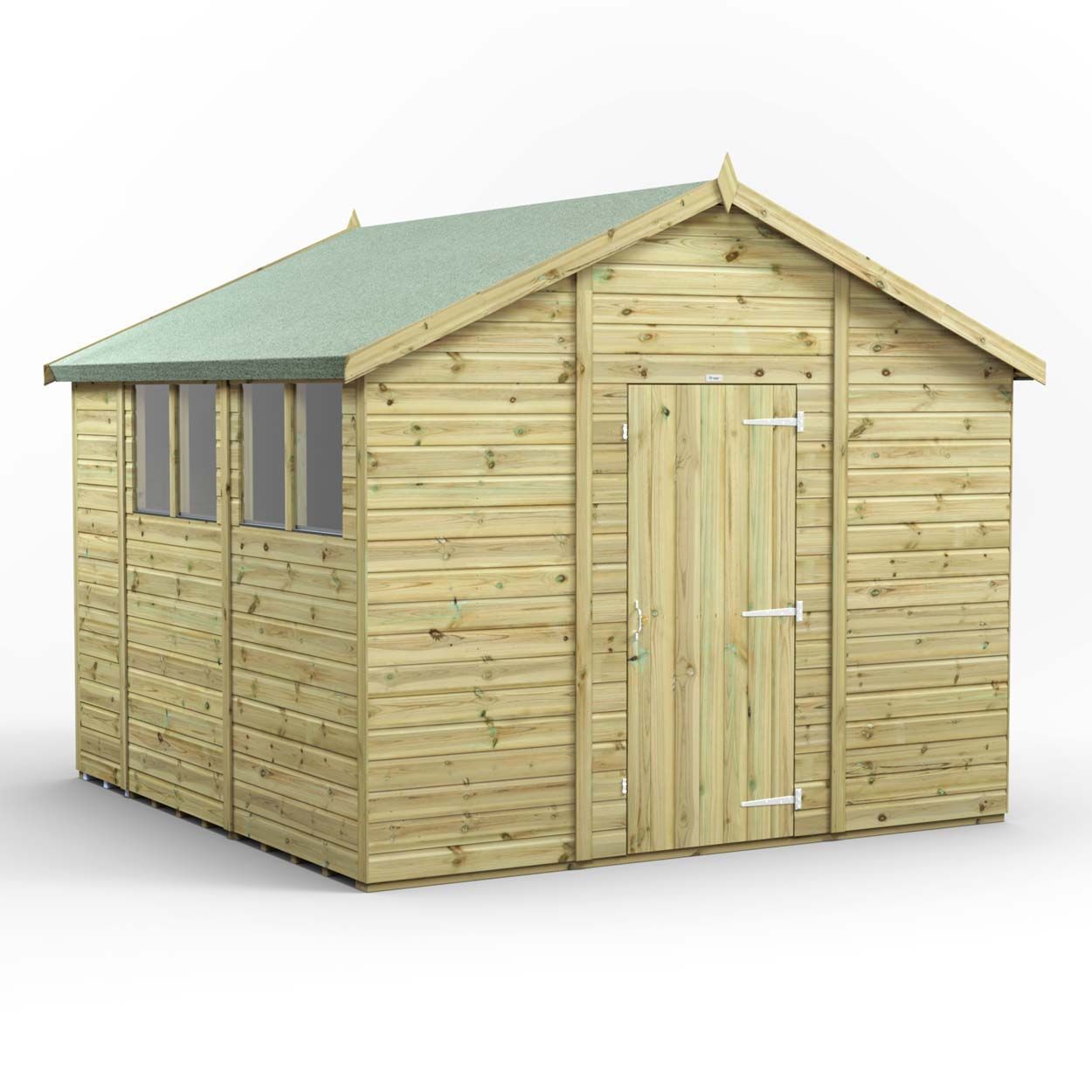 Powersheds Prem Apex GDN Shed 10ftx10ft