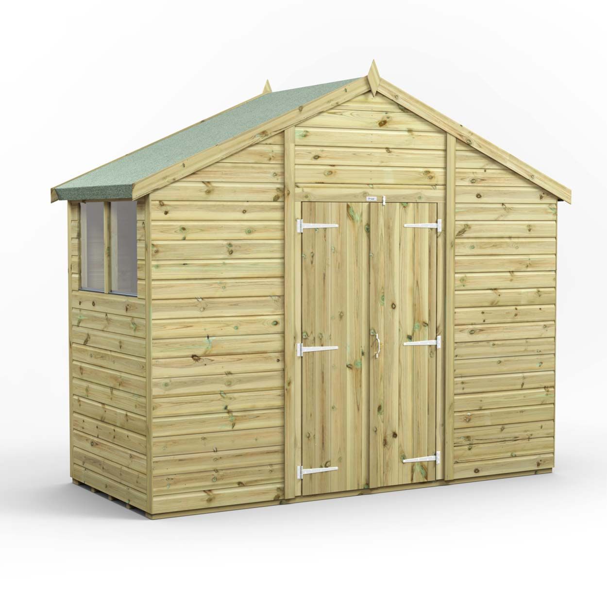 Powersheds Prem Apex GDN Shed 4ftx10ft DD