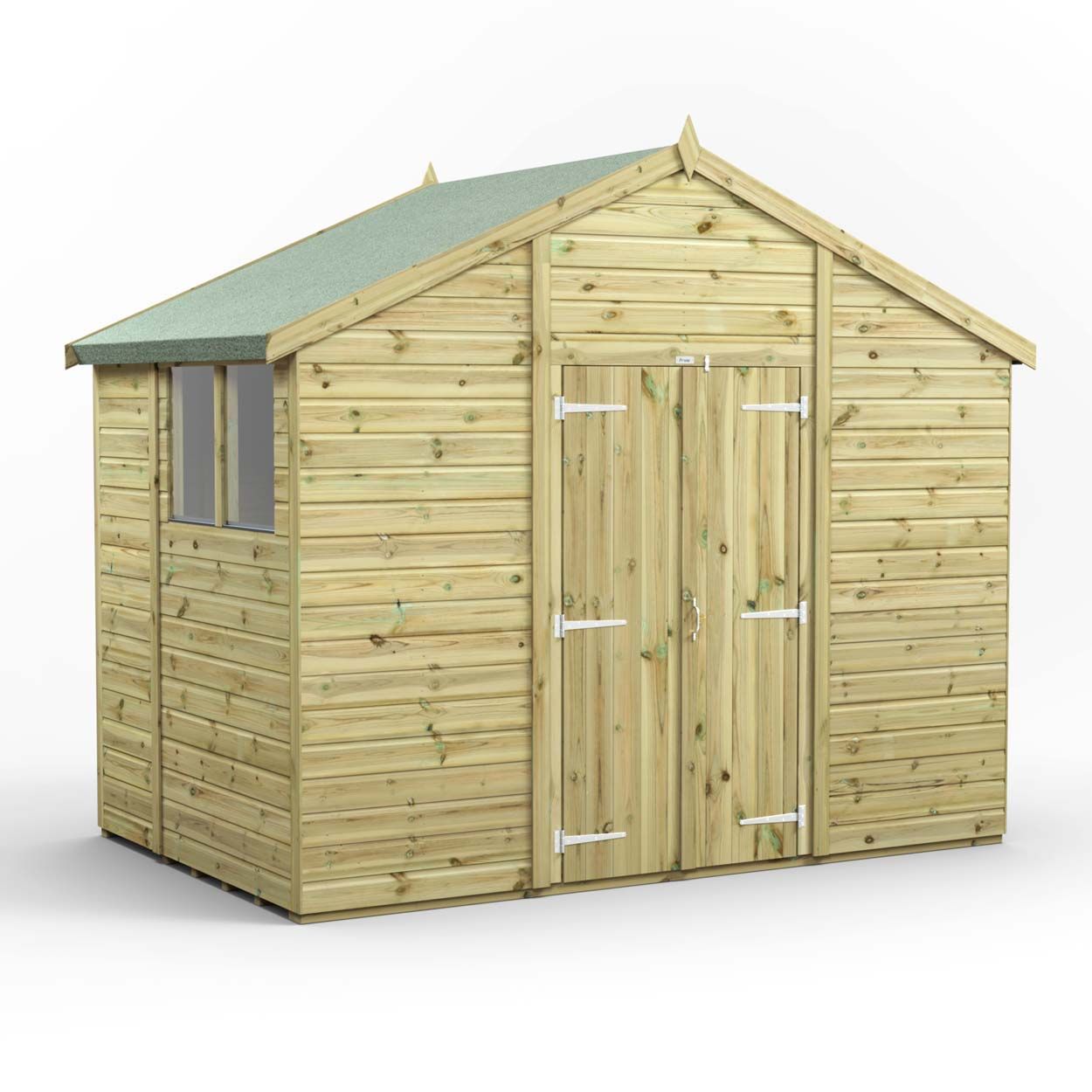 Powersheds Prem Apex GDN Shed 6ftx10ft DD