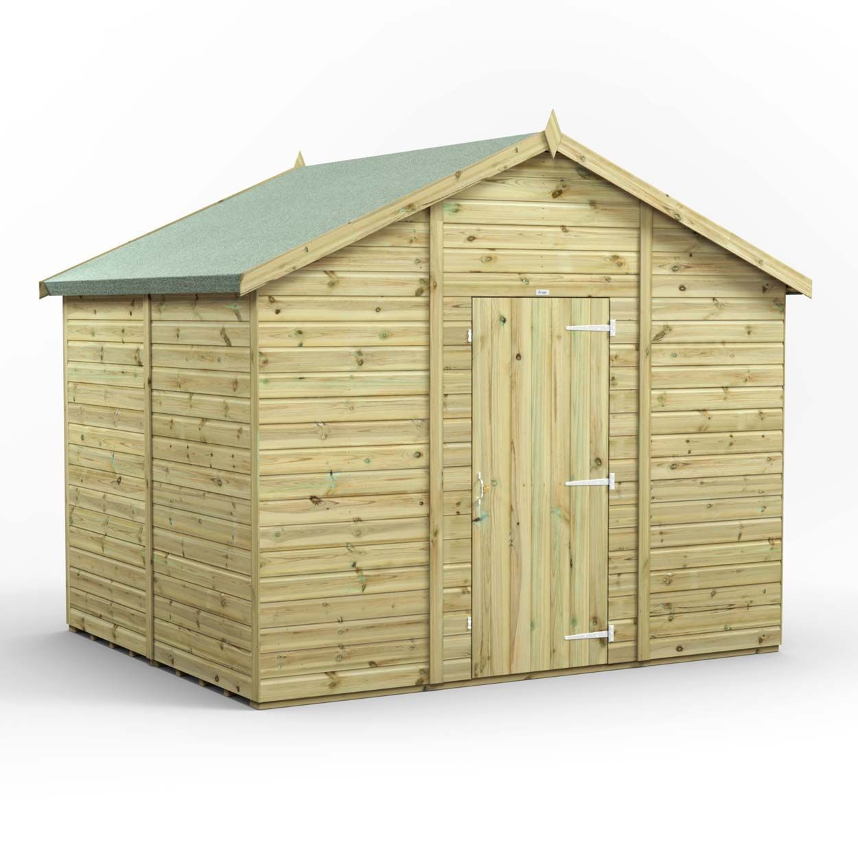 Powersheds Prem Apex GDN Shed 8ftx10ft Wndless