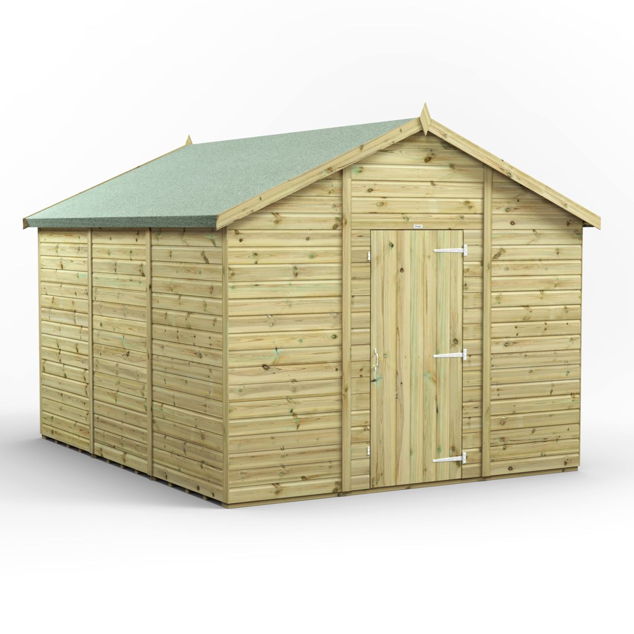 Powersheds Prem Apex GDN Shed 12ftx10ft Wndless