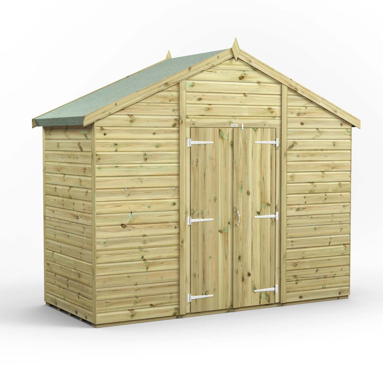 Powersheds Prem Apex GDN Shed 4ftx10ft Wndless DD