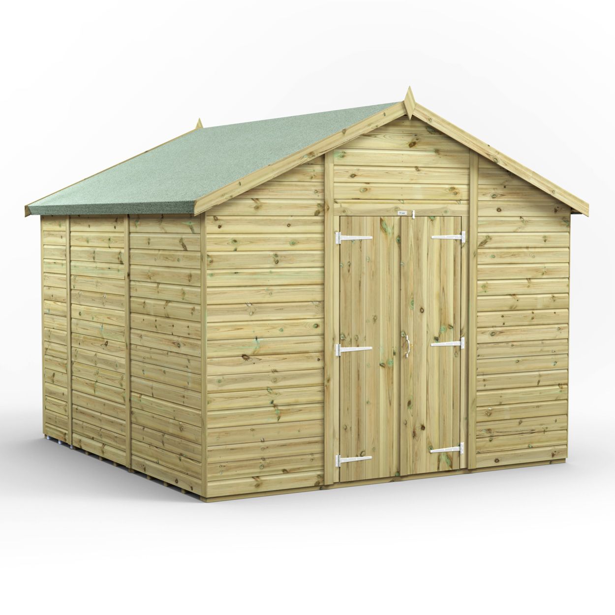Powersheds Prem Apex GDN Shed 10ftx10ft Wndless DD