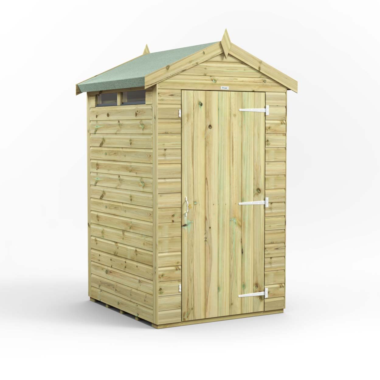 Powersheds Prem Apex Security Shed 4ftx4ft