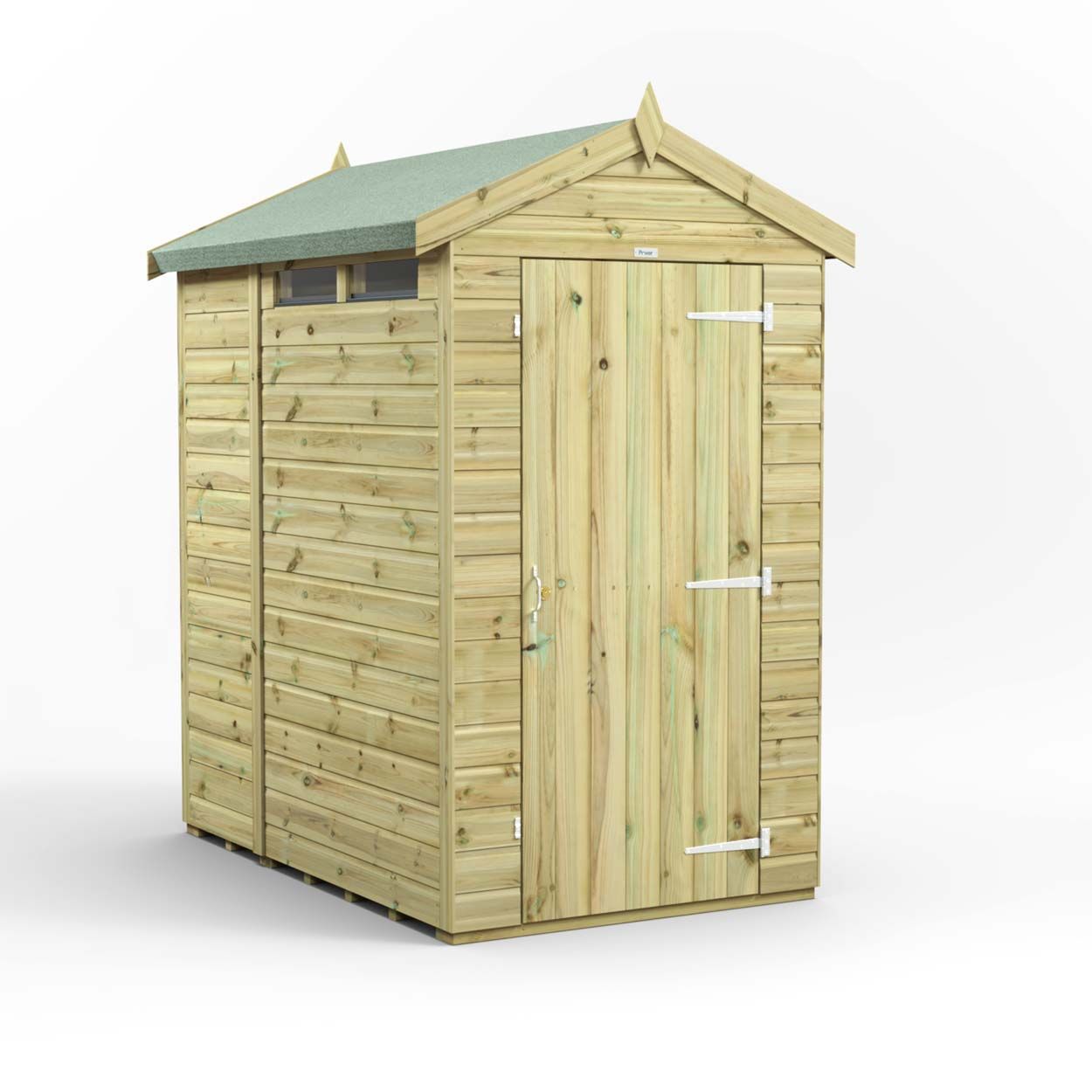 Powersheds Prem Apex Security Shed 6ftx4ft