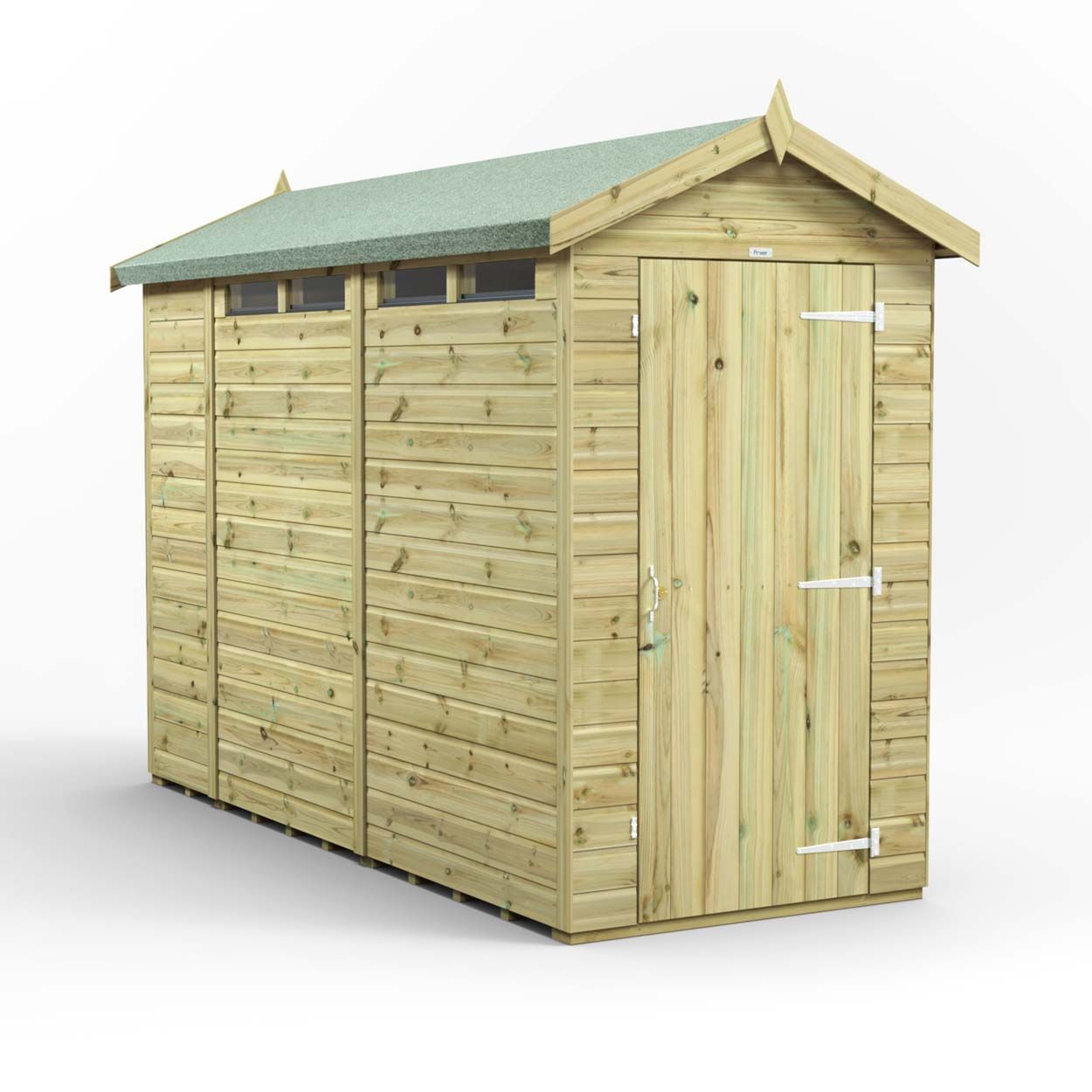 Powersheds Prem Apex Security Shed 10ftx4ft