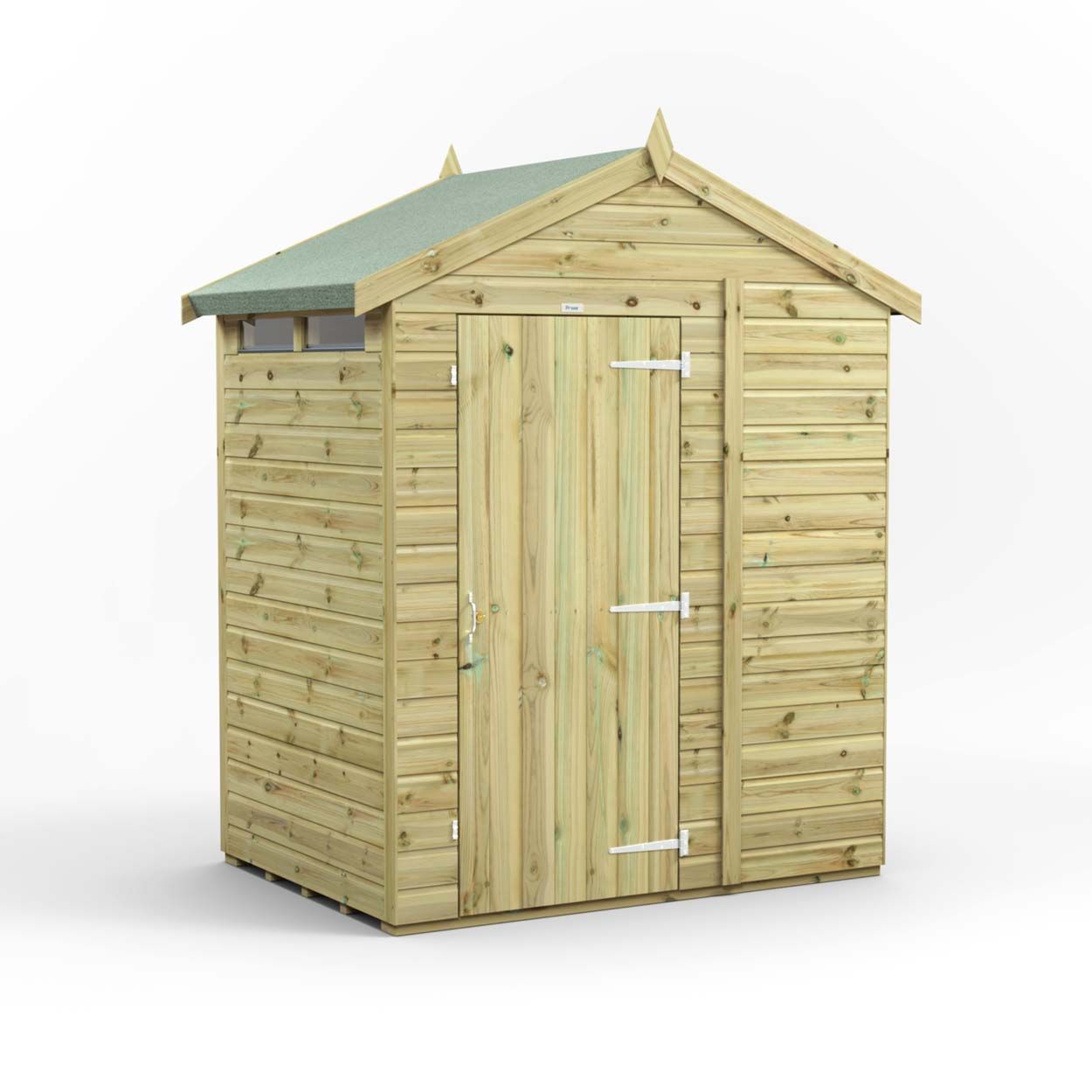 Powersheds Prem Apex Security Shed 4ftx6ft