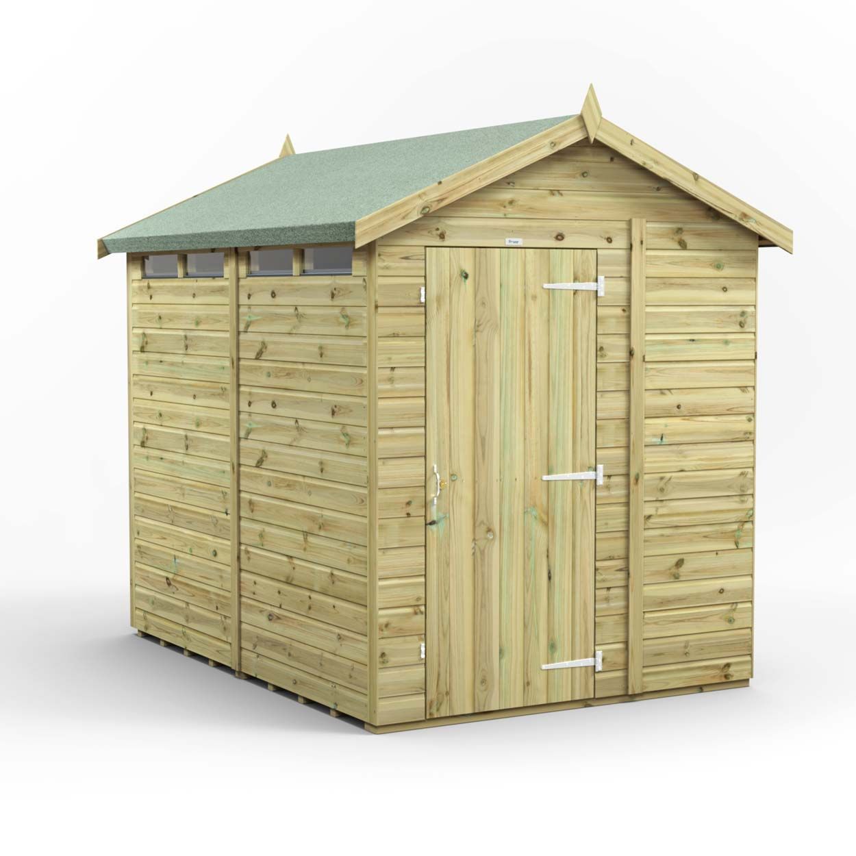 Powersheds Prem Apex Security Shed 8ftx6ft