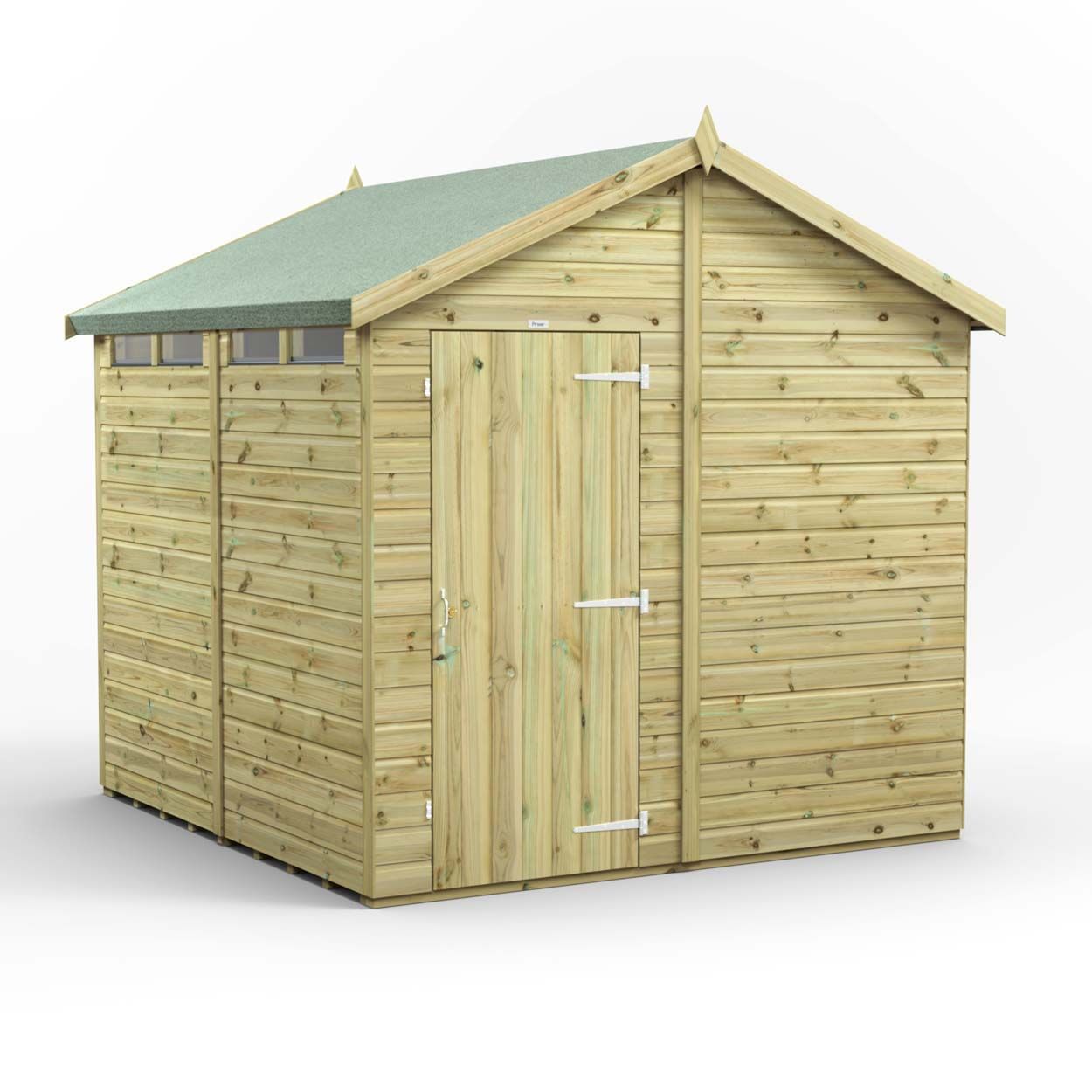 Powersheds Prem Apex Security Shed 8ftx8ft