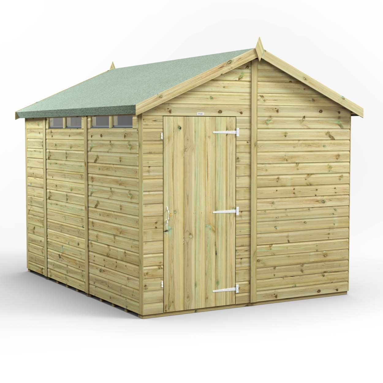 Powersheds Prem Apex Security Shed 10ftx8ft