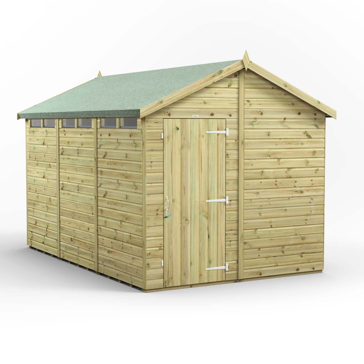 Powersheds Prem Apex Security Shed 12ftx8ft