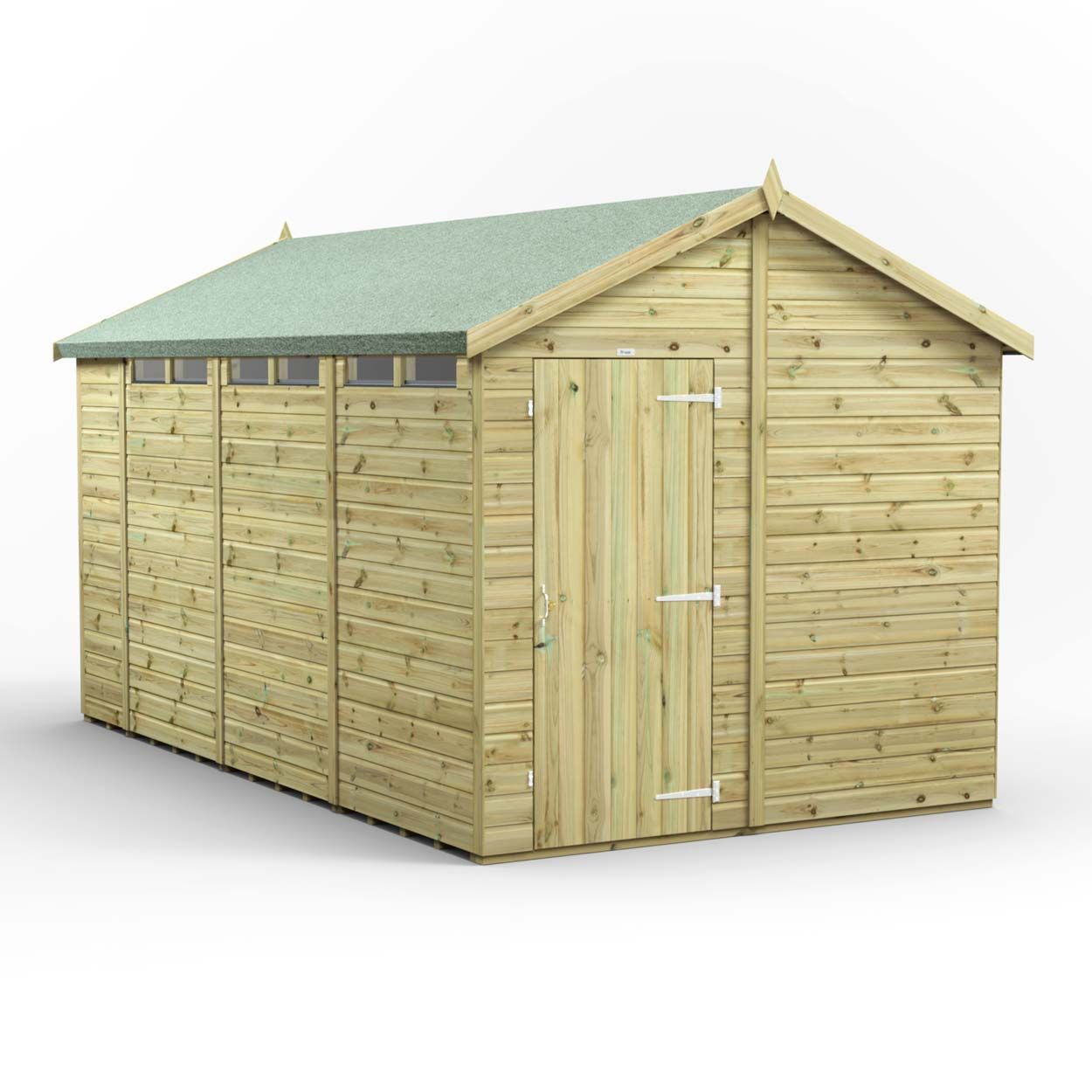 Powersheds Prem Apex Security Shed 14ftx8ft