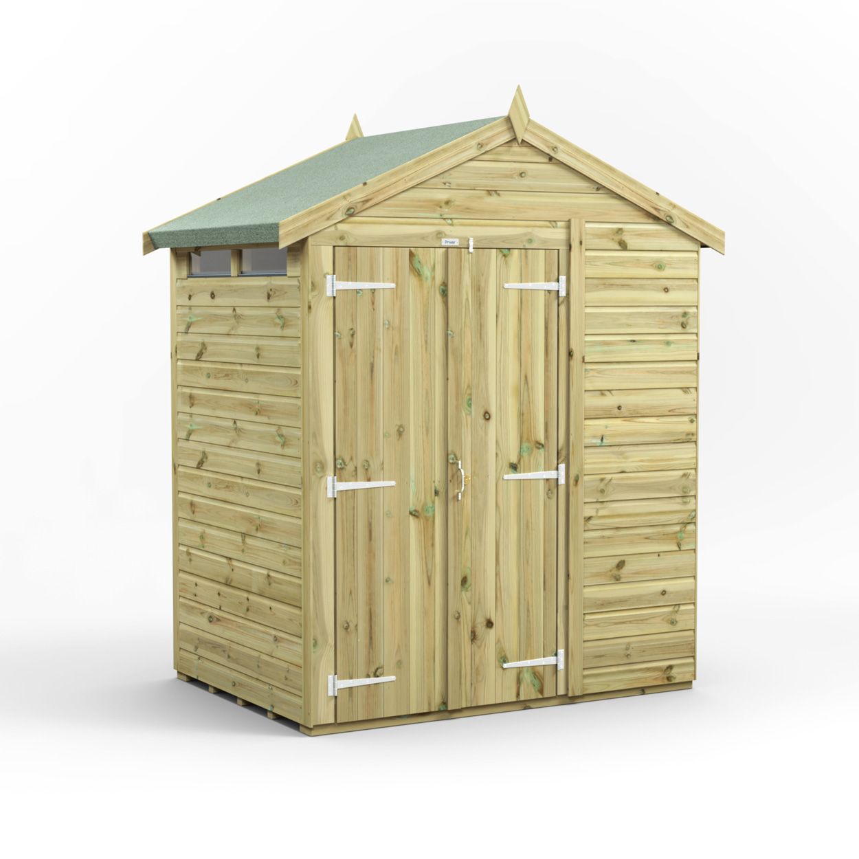 Powersheds Prem Apex Security Shed 4ftx6ft DD