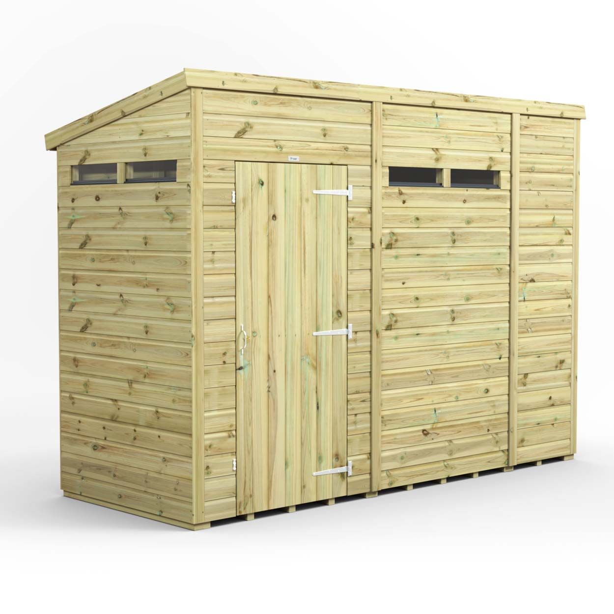 Powersheds Prem Pent Security Shed 10ftx4ft