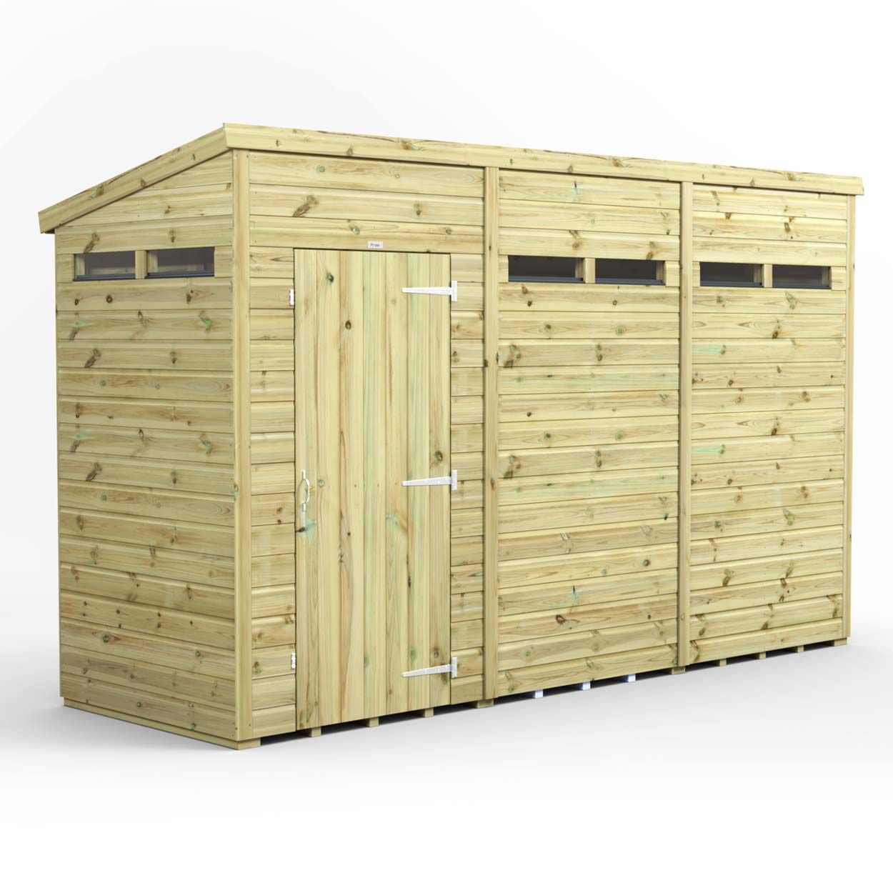 Powersheds Prem Pent Security Shed 12ftx4ft