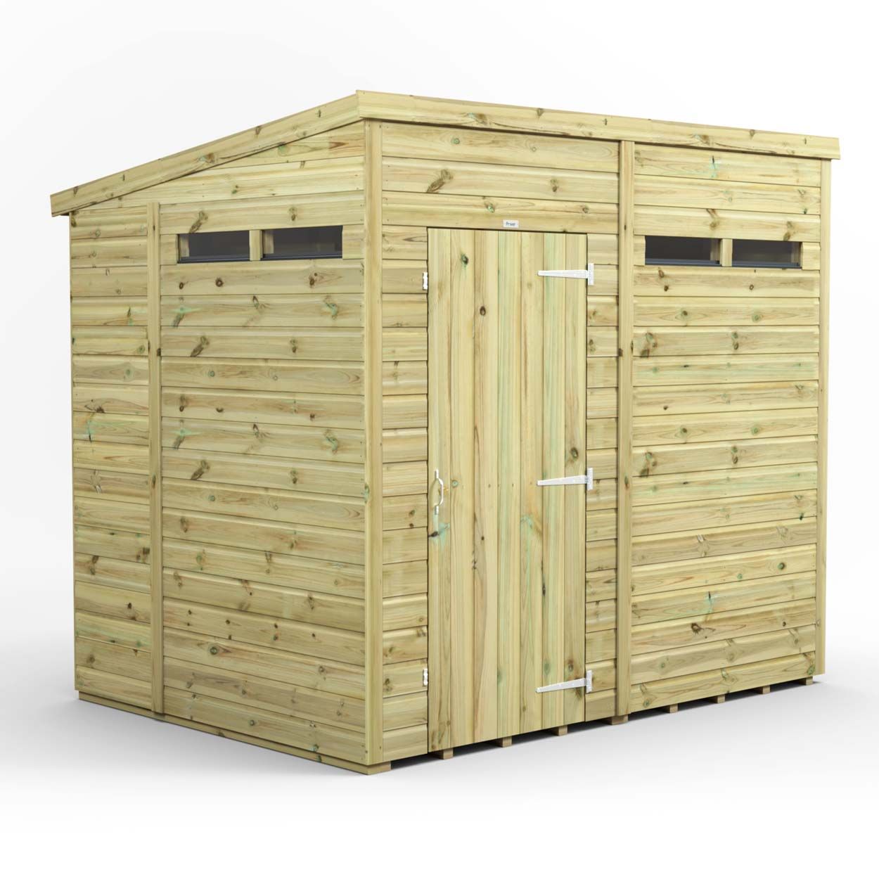 Powersheds Prem Pent Security Shed 8ftx6ft