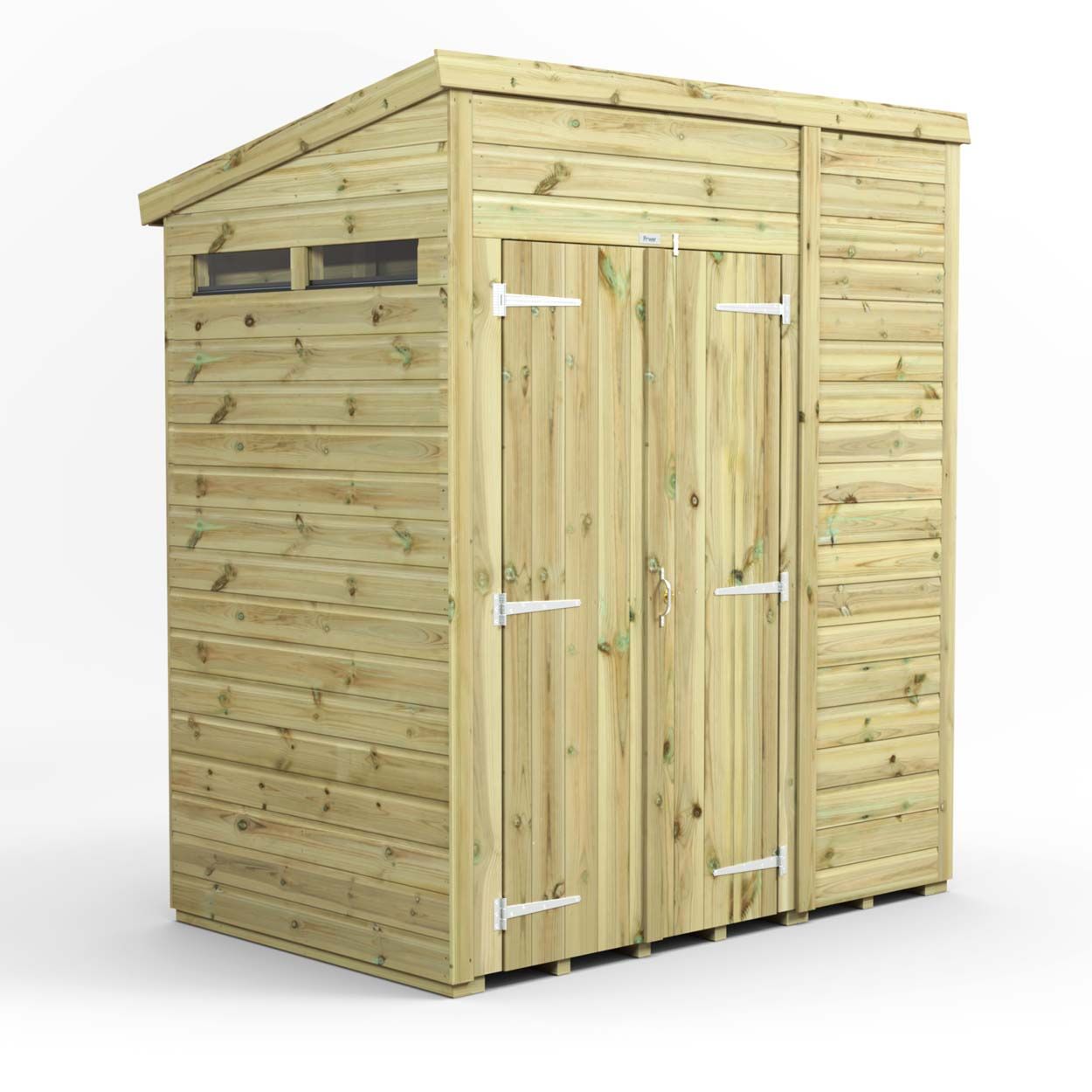 Powersheds Prem Pent Security Shed 6ftx4ft DD
