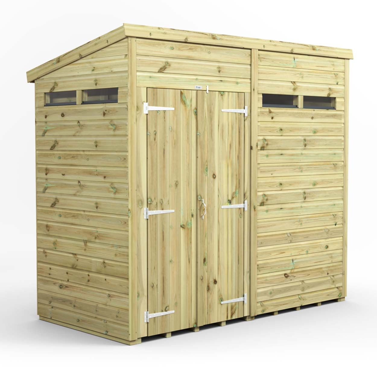 Powersheds Prem Pent Security Shed 8ftx4ft DD