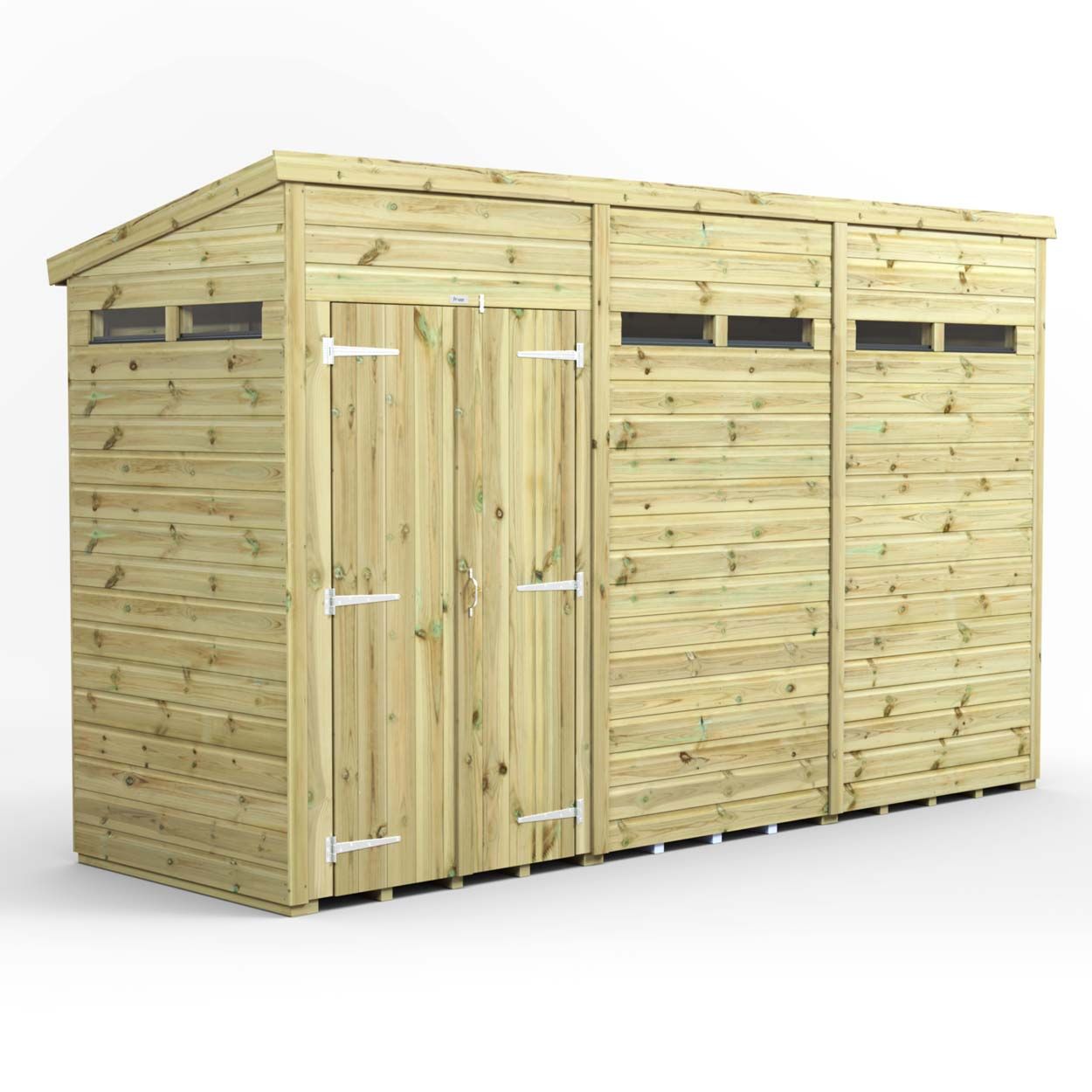 Powersheds Prem Pent Security Shed 12ftx4ft DD