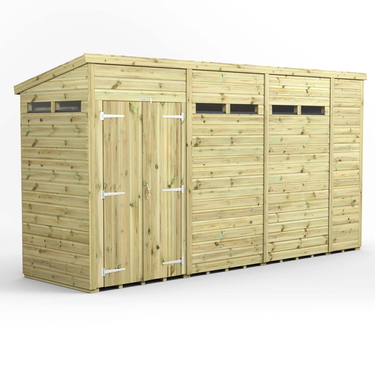 Powersheds Prem Pent Security Shed 14ftx4ft DD
