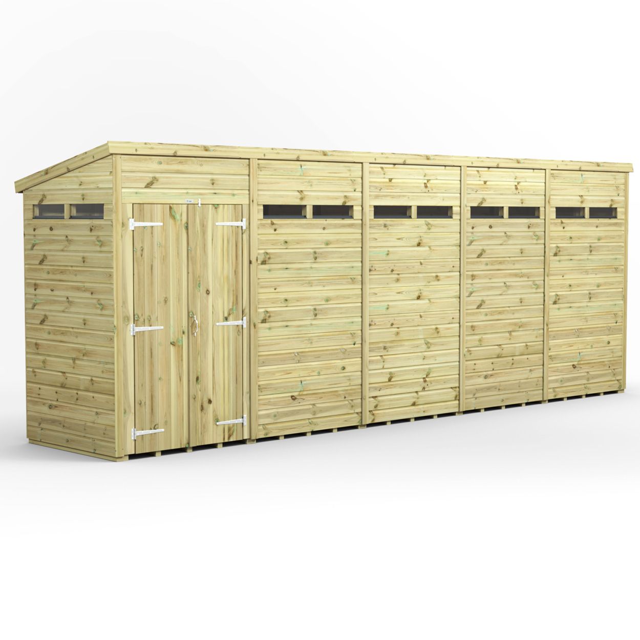 Powersheds Prem Pent Security Shed 20ftx4ft DD