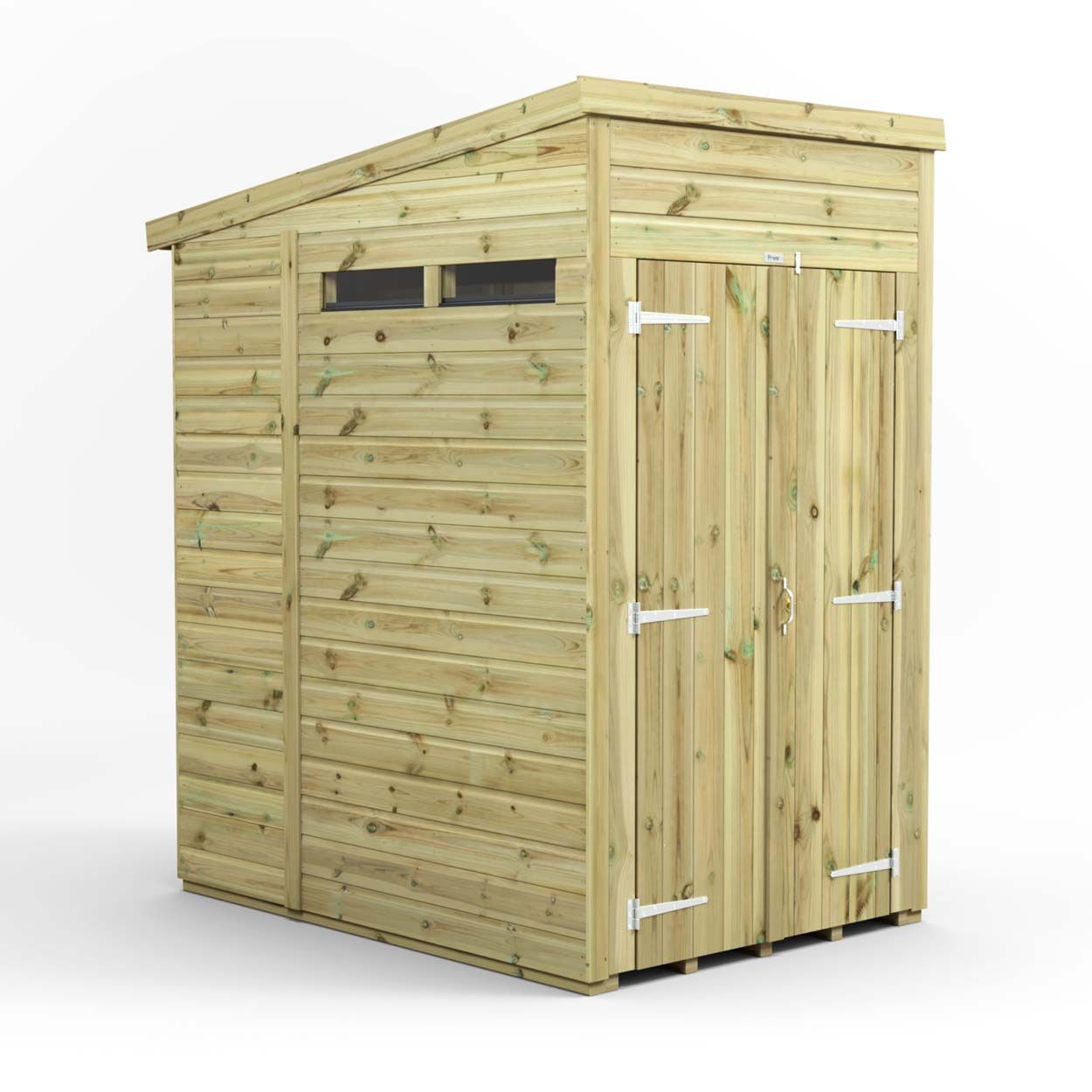 Powersheds Prem Pent Security Shed 4ftx6ft DD