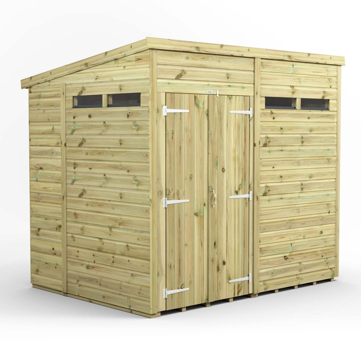 Powersheds Prem Pent Security Shed 8ftx6ft DD