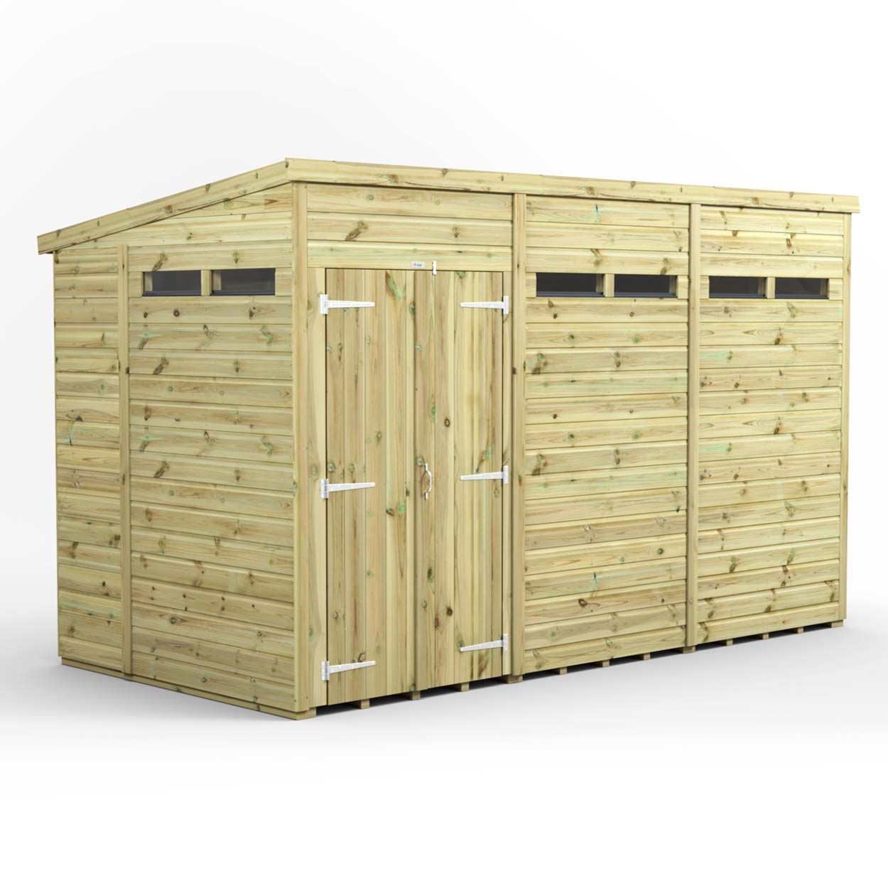 Powersheds Prem Pent Security Shed 12ftx6ft DD