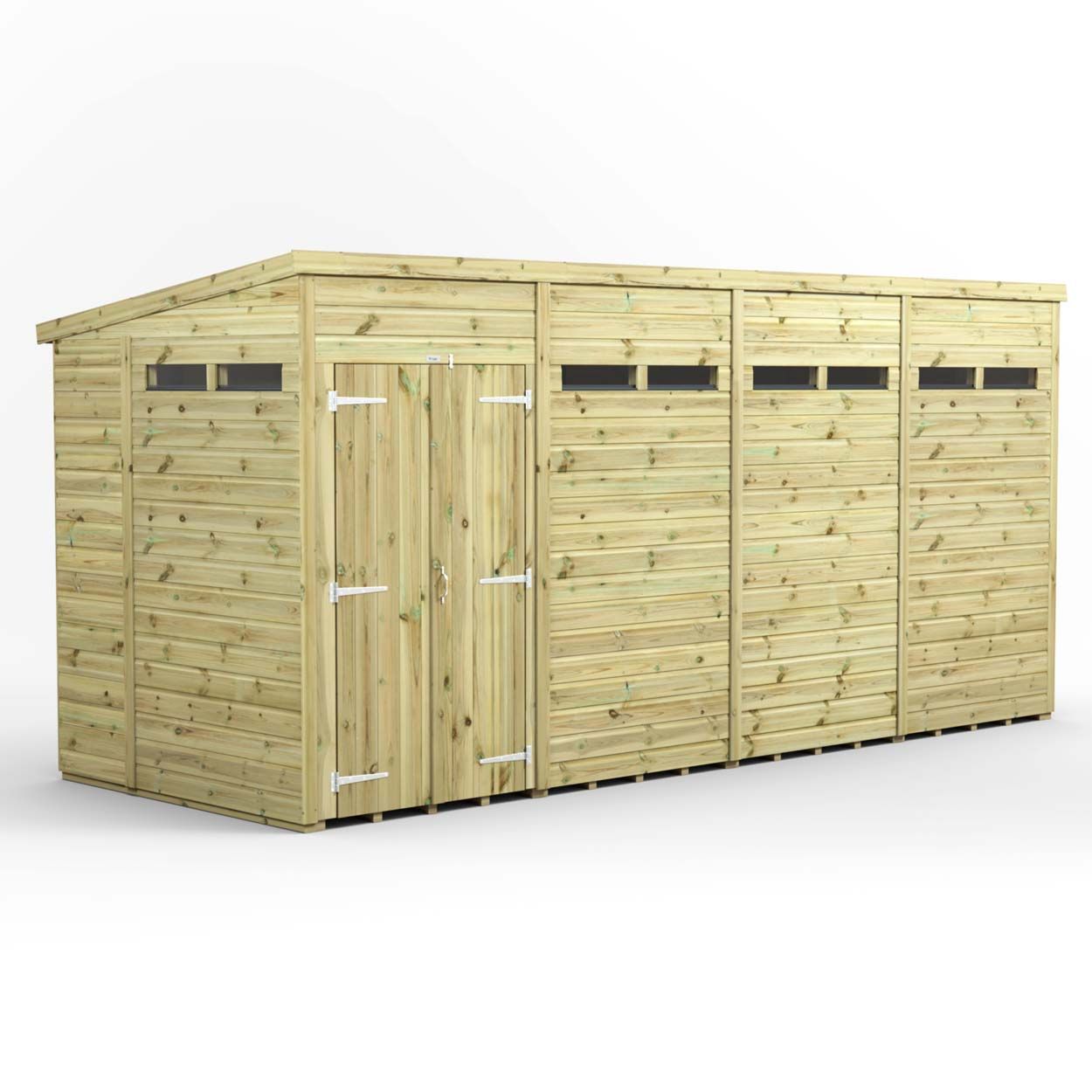 Powersheds Prem Pent Security Shed 16ftx6ft DD