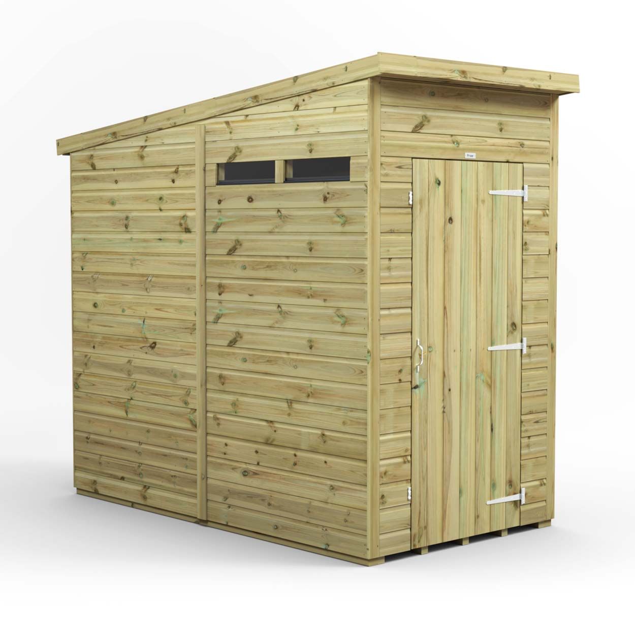 Powersheds Prem Pent Security Shed 4ftx8ft