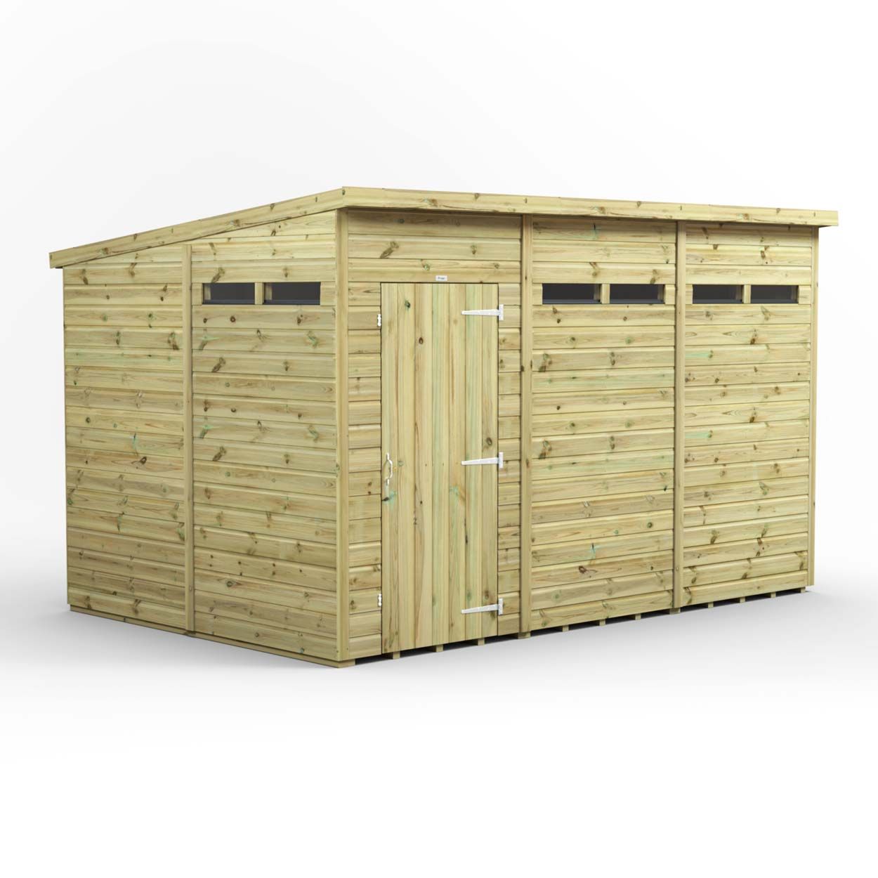 Powersheds Prem Pent Security Shed 12ftx8ft