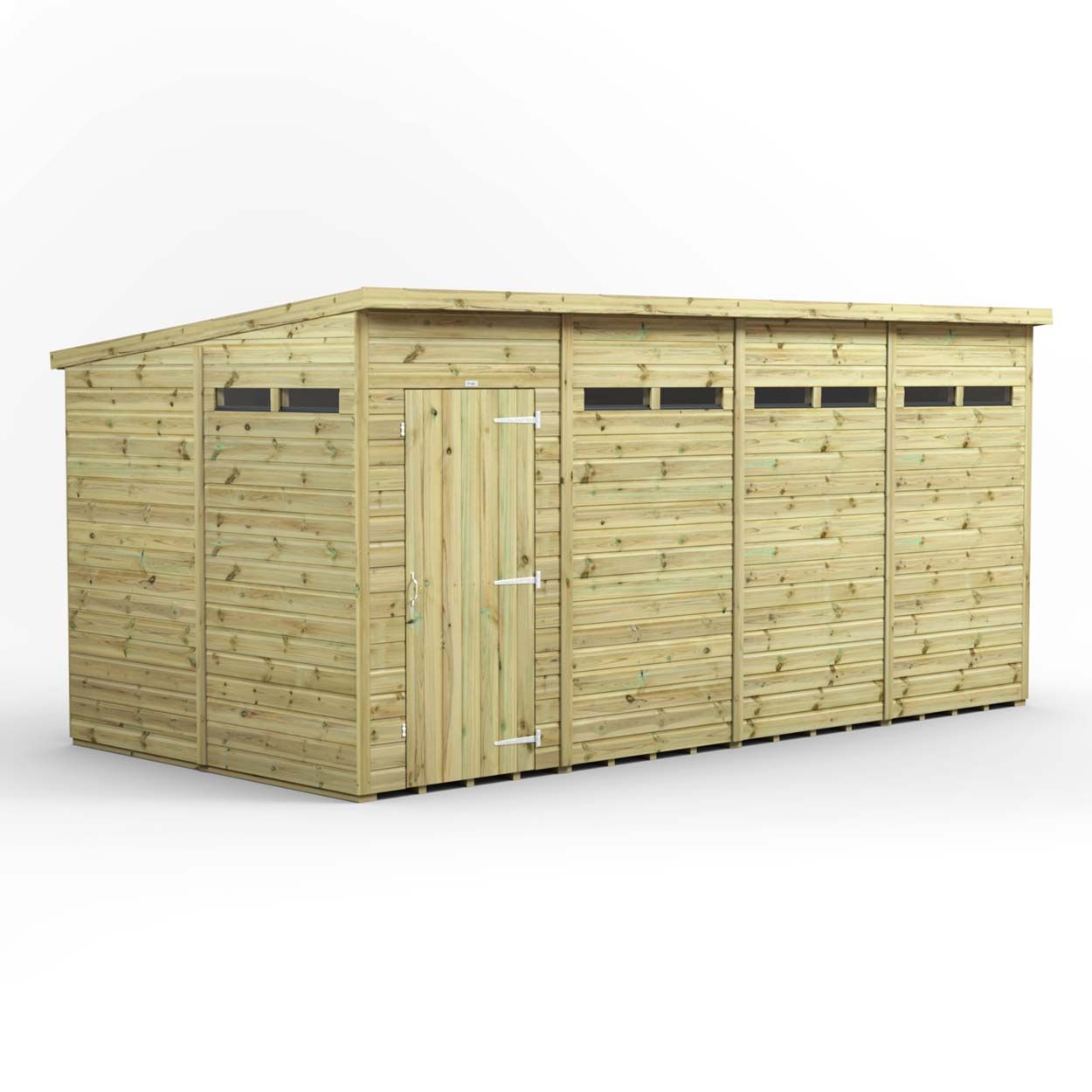 Powersheds Prem Pent Security Shed 16ftx8ft