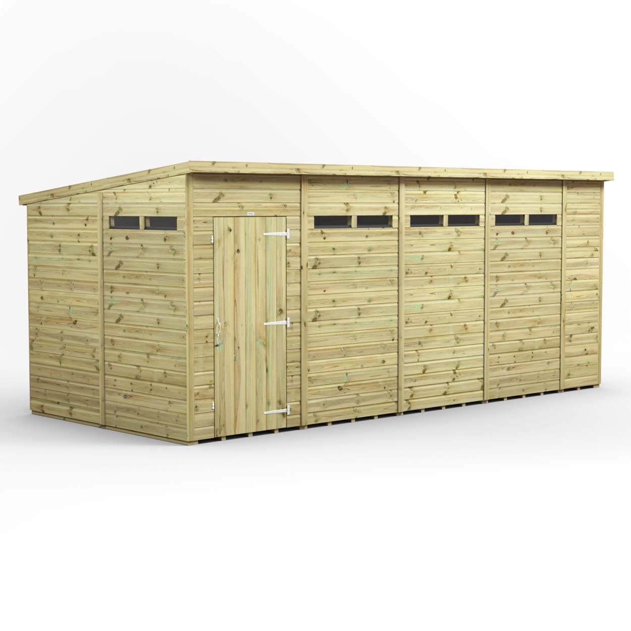 Powersheds Prem Pent Security Shed 18ftx8ft