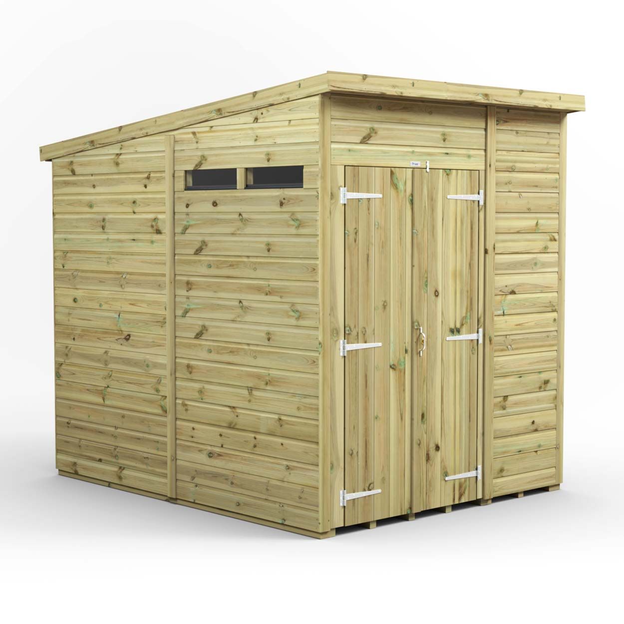 Powersheds Prem Pent Security Shed 6ftx8ft DD
